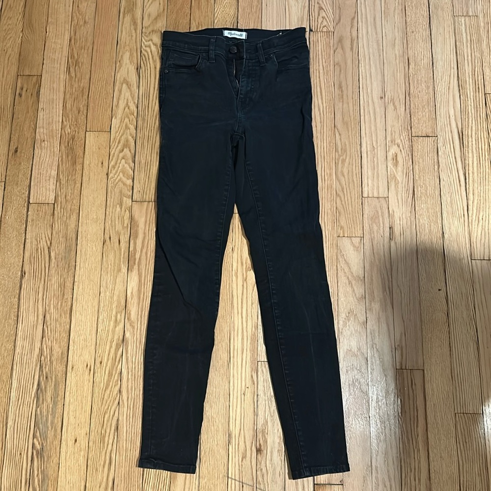 Madewell black skinny jeans
